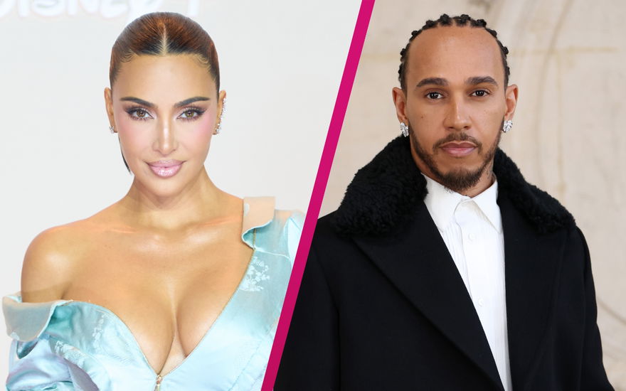 Kim Kardashian und Lewis Hamilton, Collage