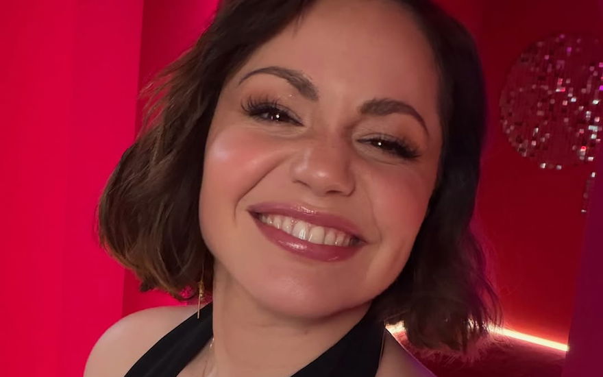 Christina Hänni strahlt