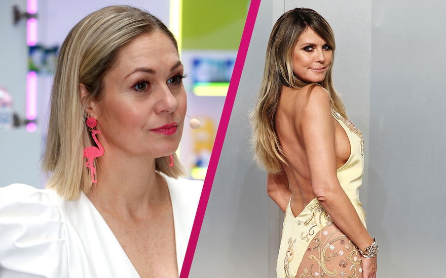 Collage Ruth Moschner und Heidi Klum