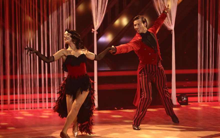 Joel Mattli mit Malika Dzumaev beim Quickstep