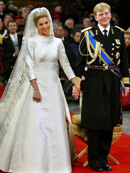Königin Máxima im Hochzeitskleid