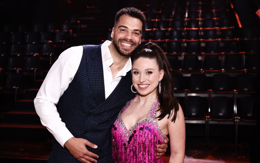Bianca Heinicke und Freund Timothy Hill im "Let's Dance"-Studio