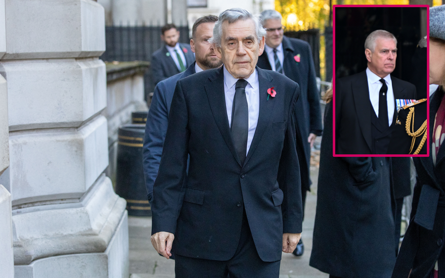 Gordon Brown und Andrew Mountbatten-Windsor Fotomontage