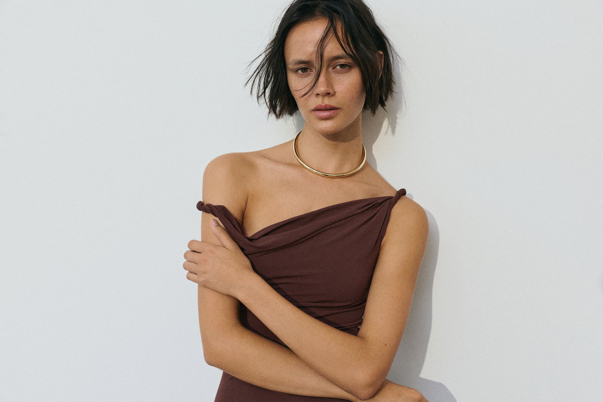 Braunes Kleid von Pull&Bear