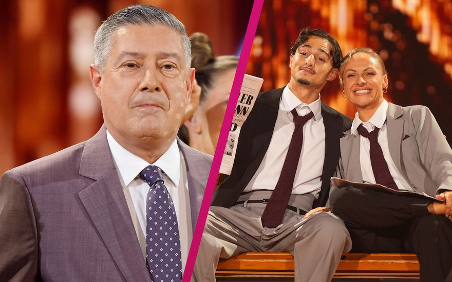 Collage Joachim Llmabi und Milano bei Lets dance