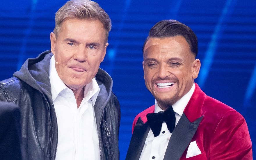 Dieter Bohlen neben Menowin Fröhlich