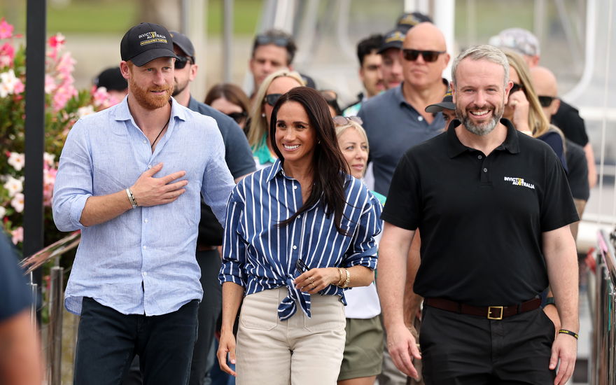 Prinz Harry und Herzogin Meghan in Australien nebeneinander