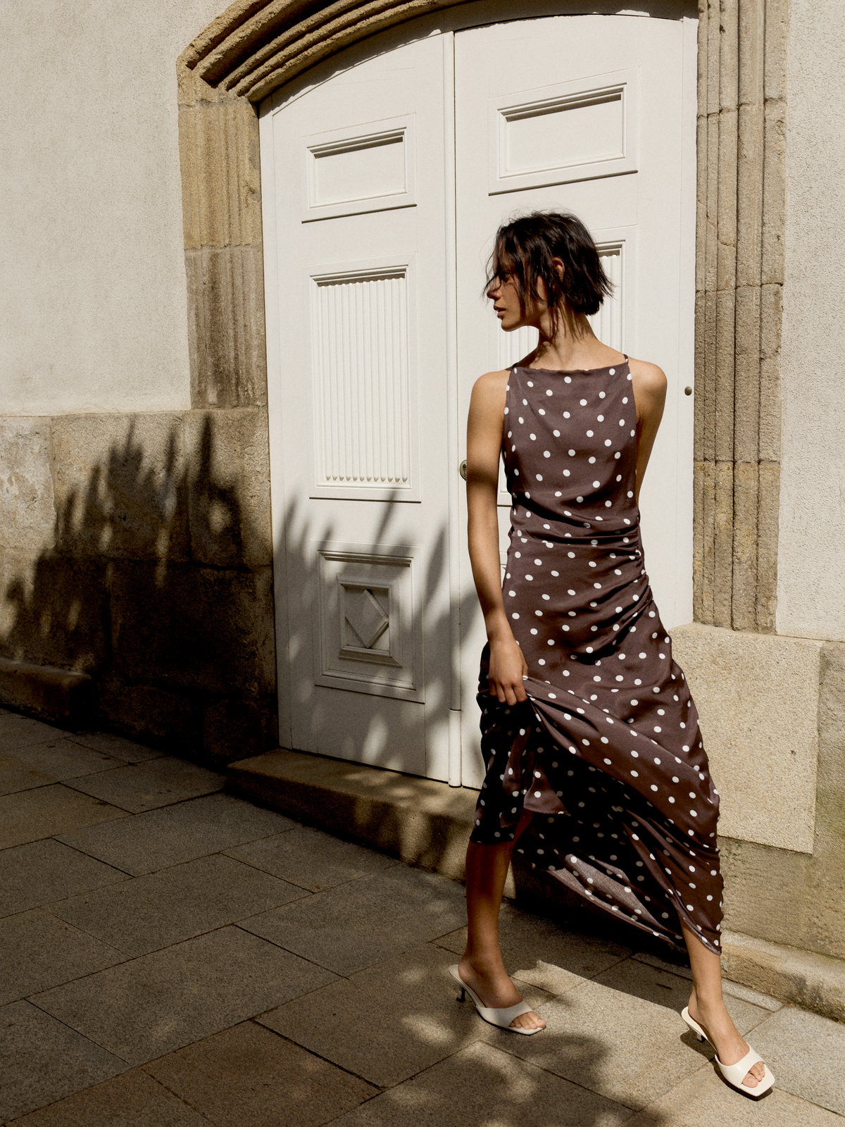 Kleid mit Polka Dots von Pull&Bear
