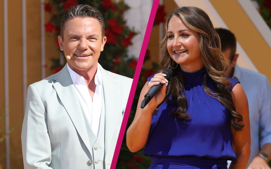 Collage Stefan Mross und Eva Luginger bei Immer wieder sonntags