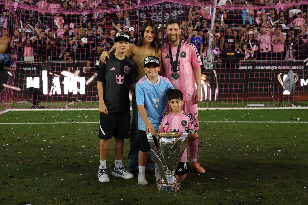 Messi mit seiner Familie