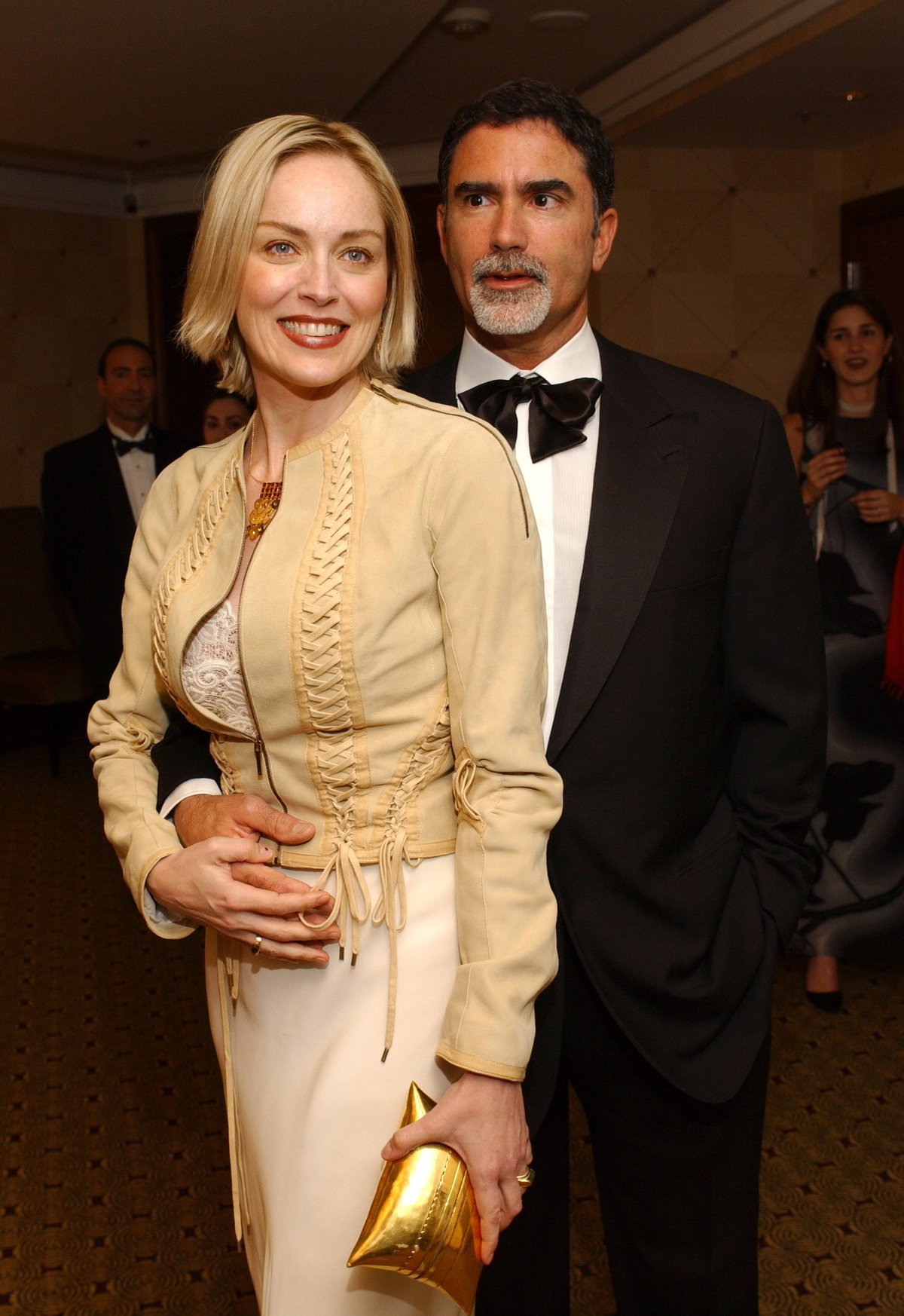 Sharon stone und Phil Bronstein 2002