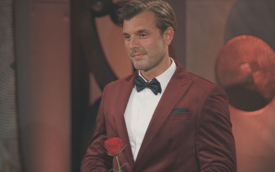Tim Reitz mit Rose