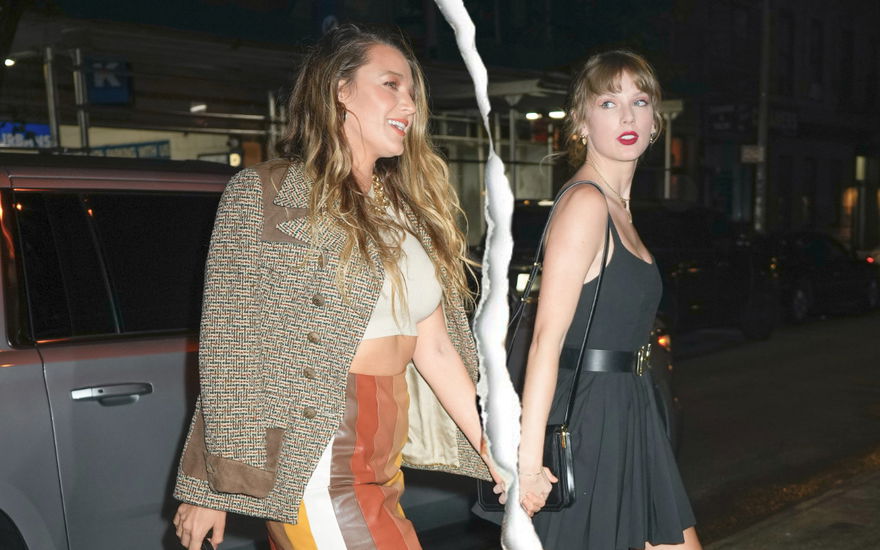 Blake Lively und Taylor Swift Trennungsstrich