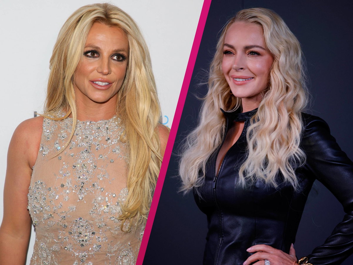 Collage von Britney Spears und Linday Lohan