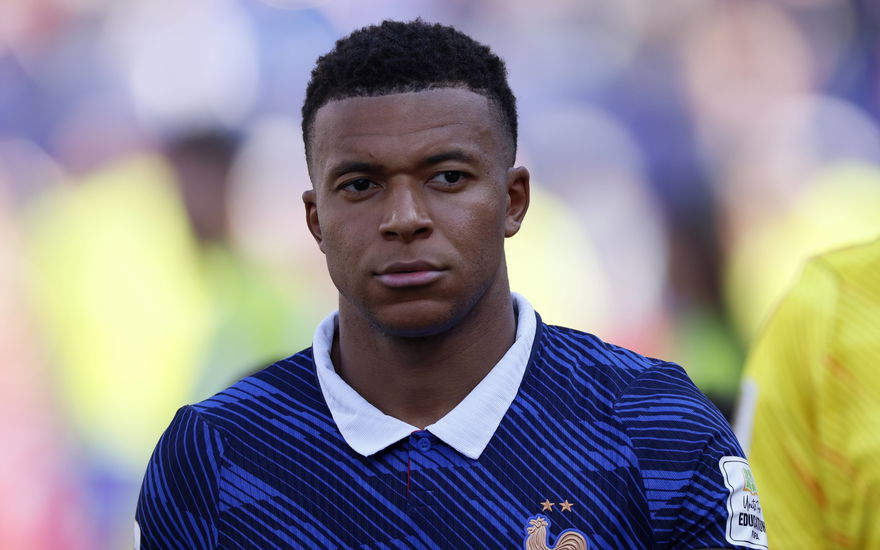 Kylian Mbappé beim WM-Spiel gegen Paraguay