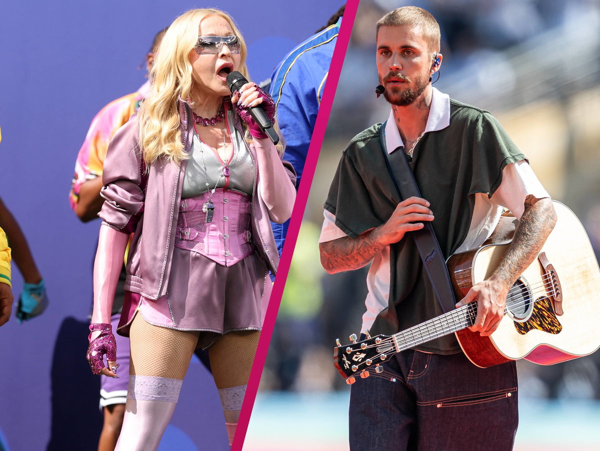 Madonna und Justin Bieber Collage nach WM-Finale