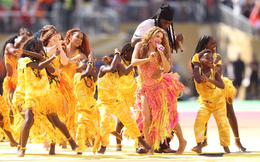 Shakira bei der WM-Halbzeitshow