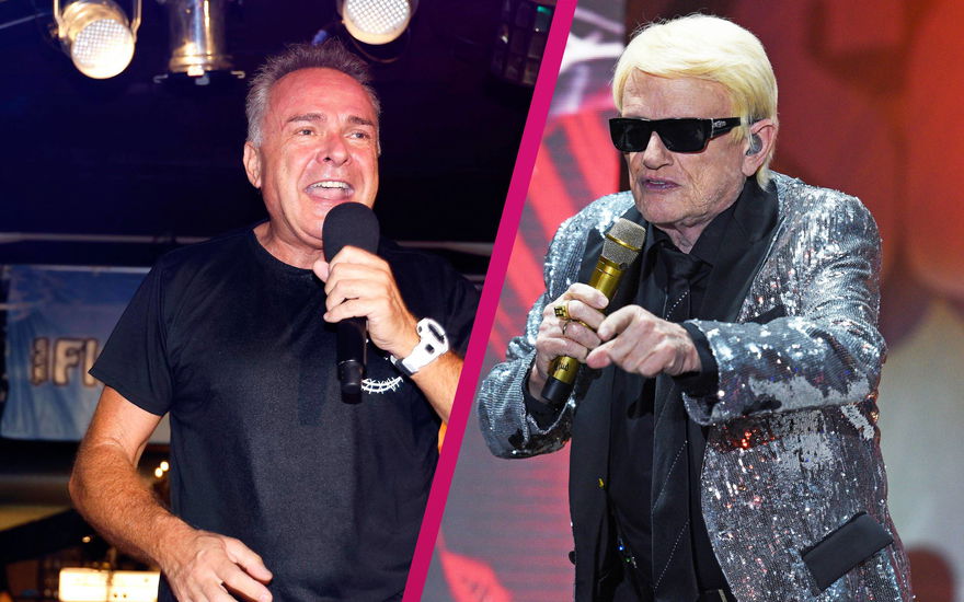 Tim Toupet und Heino als Collage