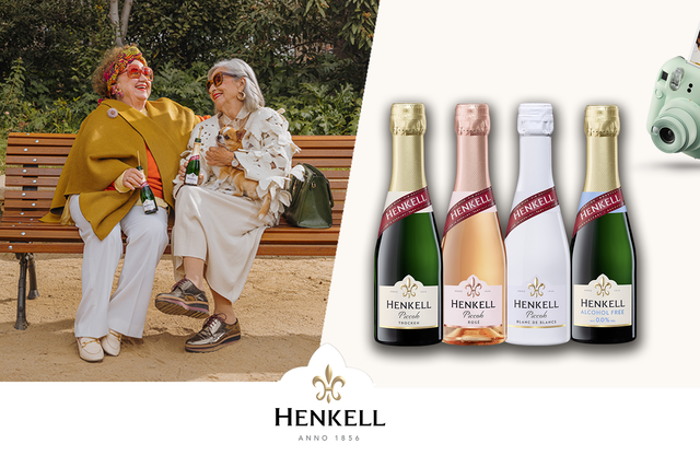 Prickelndes Henkell-Piccolo-Gewinnpaket mit instax mini 12™ Sofortbildkamera zu gewinnen