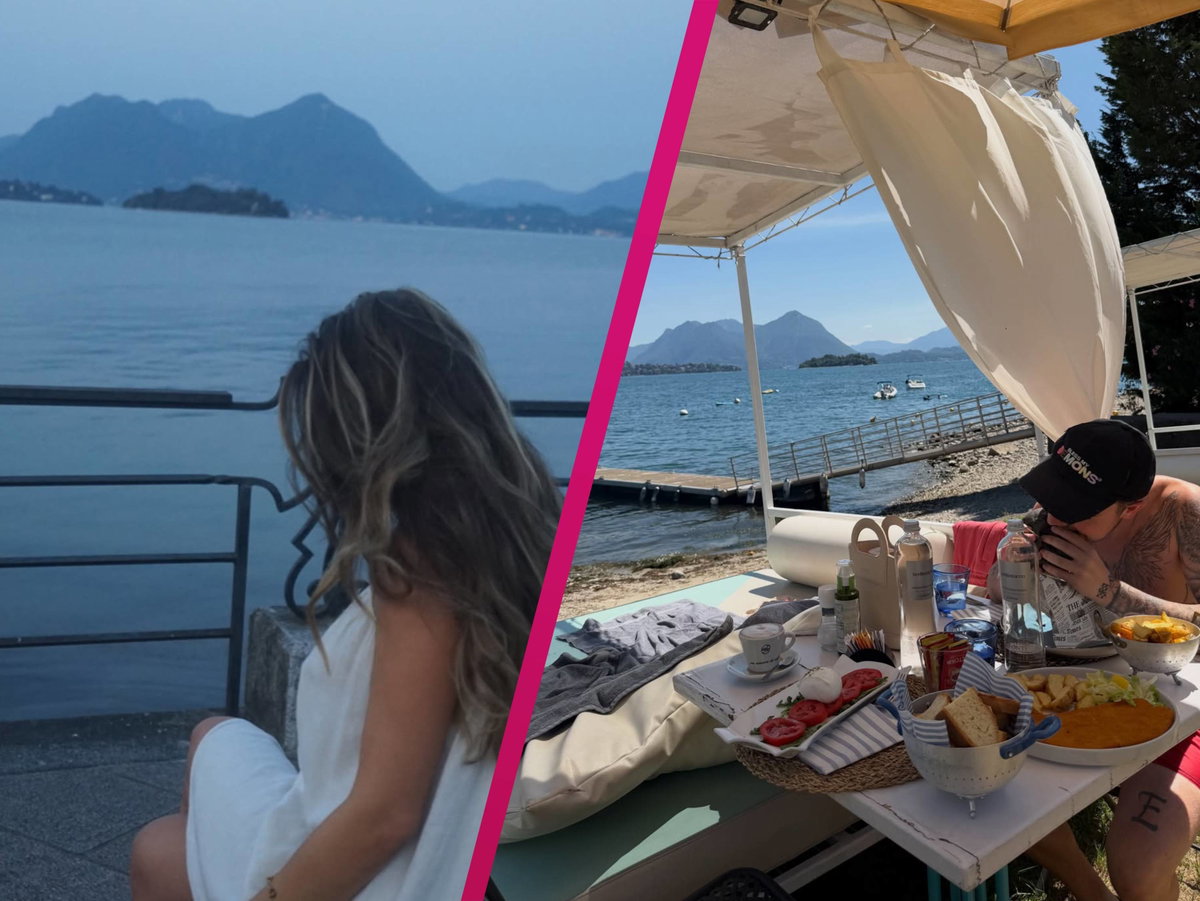 Nadja und Mike Singer Collage am See