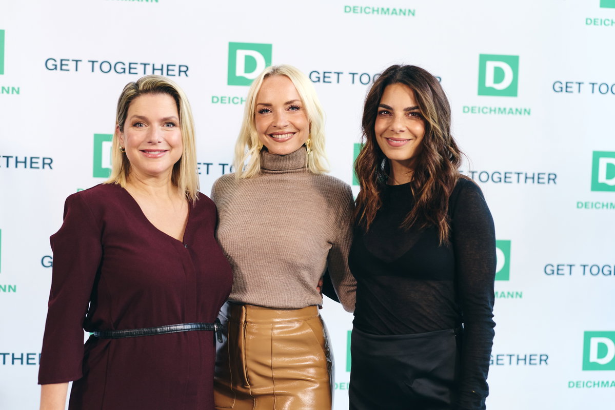 Jeanette Biedermann, Janin Ullmann und Lilli Hollunder beim Deichmann-Fashion-Talk