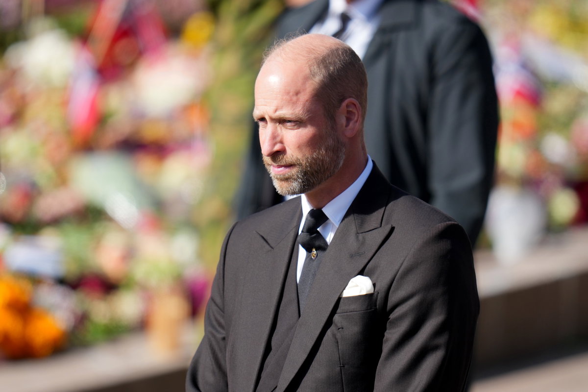 Prinz William beim Trauerzug von König Harald