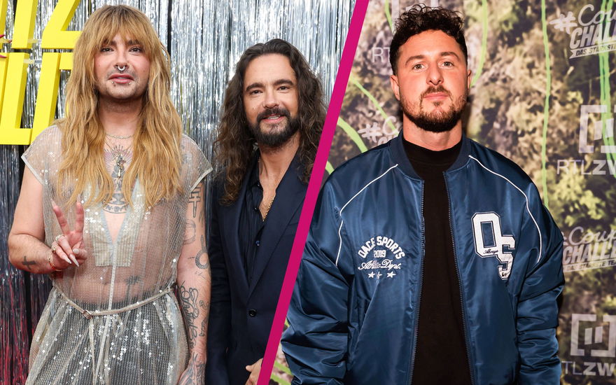 Bill, Tom Kaulitz und Jannik Kontalis als Collage