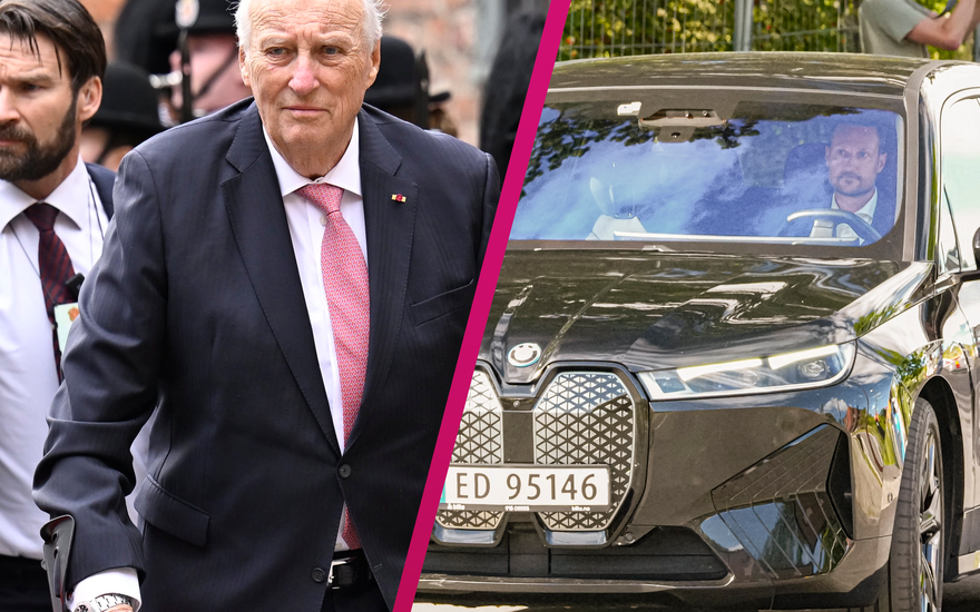 Prinz Haakon und Prinzessin Mette-Marit besuchen König Harald im Krankenhaus