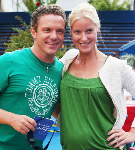 Stefan Mross und seine schwangere Frau Susanne im August