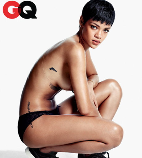 Busenblitzer inklusive: Rihanna in der Dezember-Ausgabe der amerikanischen "GQ"