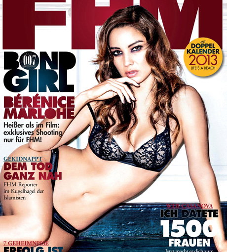 Bond-Girl Bérénice Marlohe in der aktuellen "FHM"