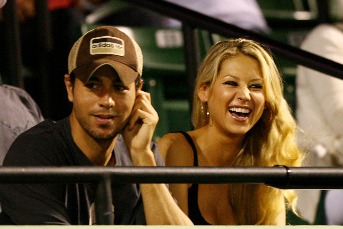 Enrique Iglesias und Anna Kurnikova