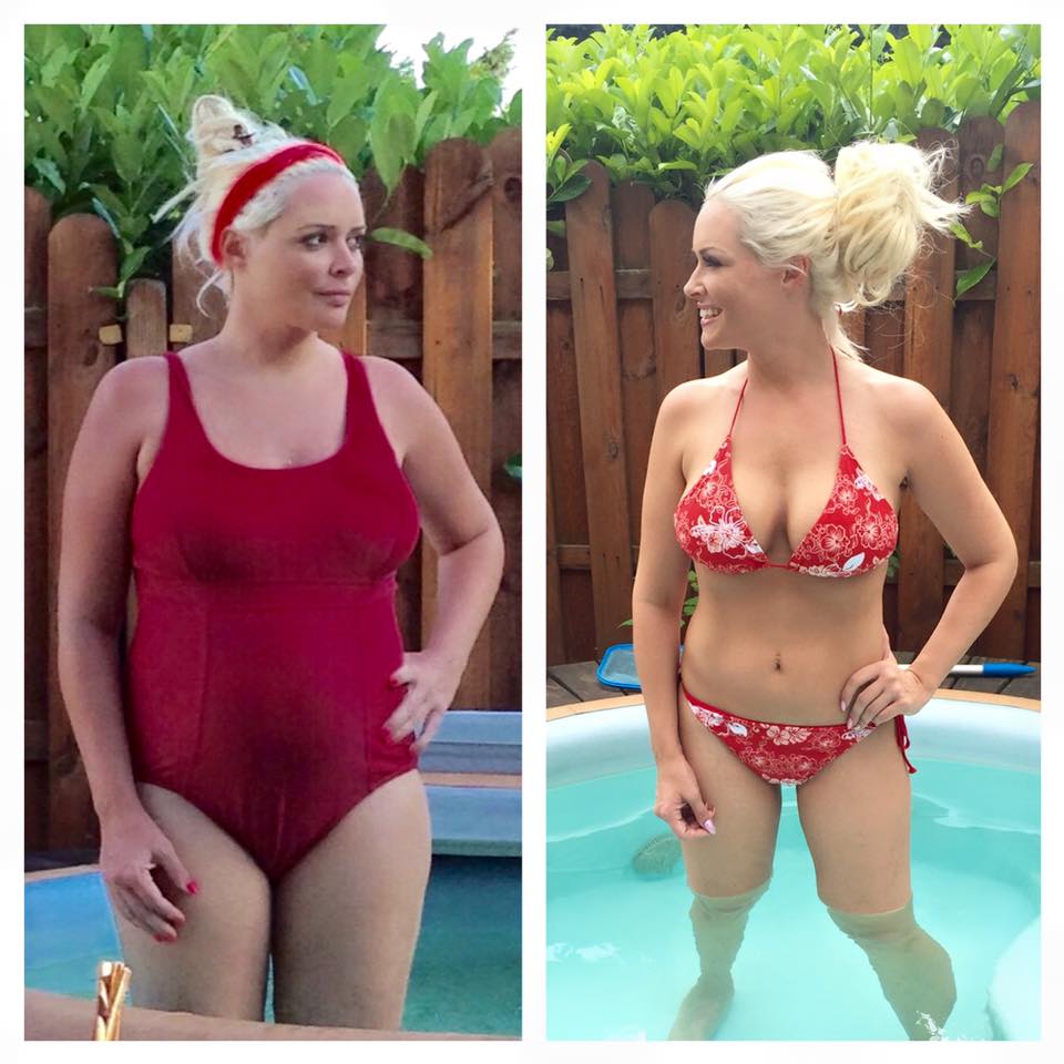 Daniela Katzenberger im Vorher-Nachher-Bikini-Bild