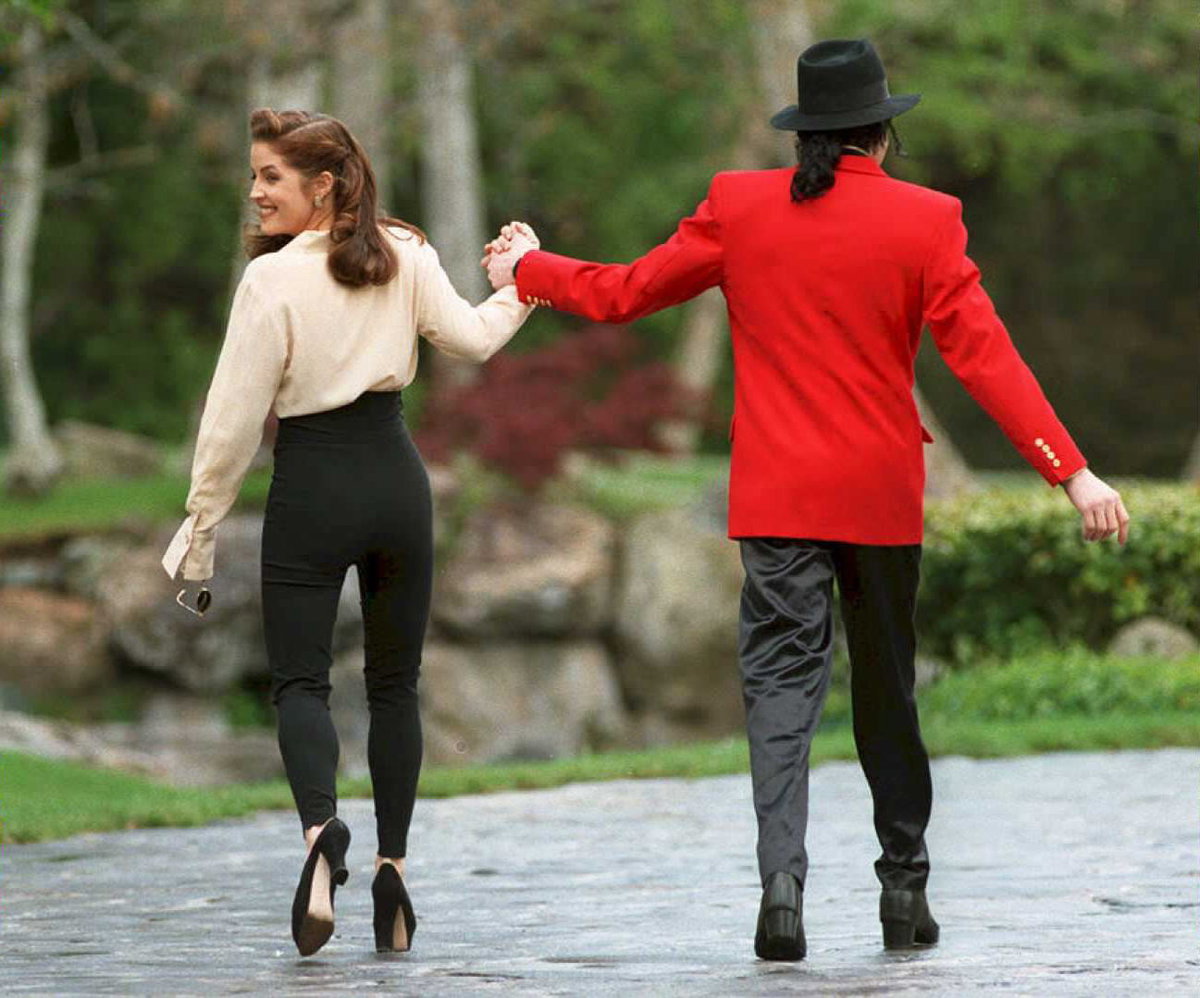 Michael Jackson und Lisa Marie Presley