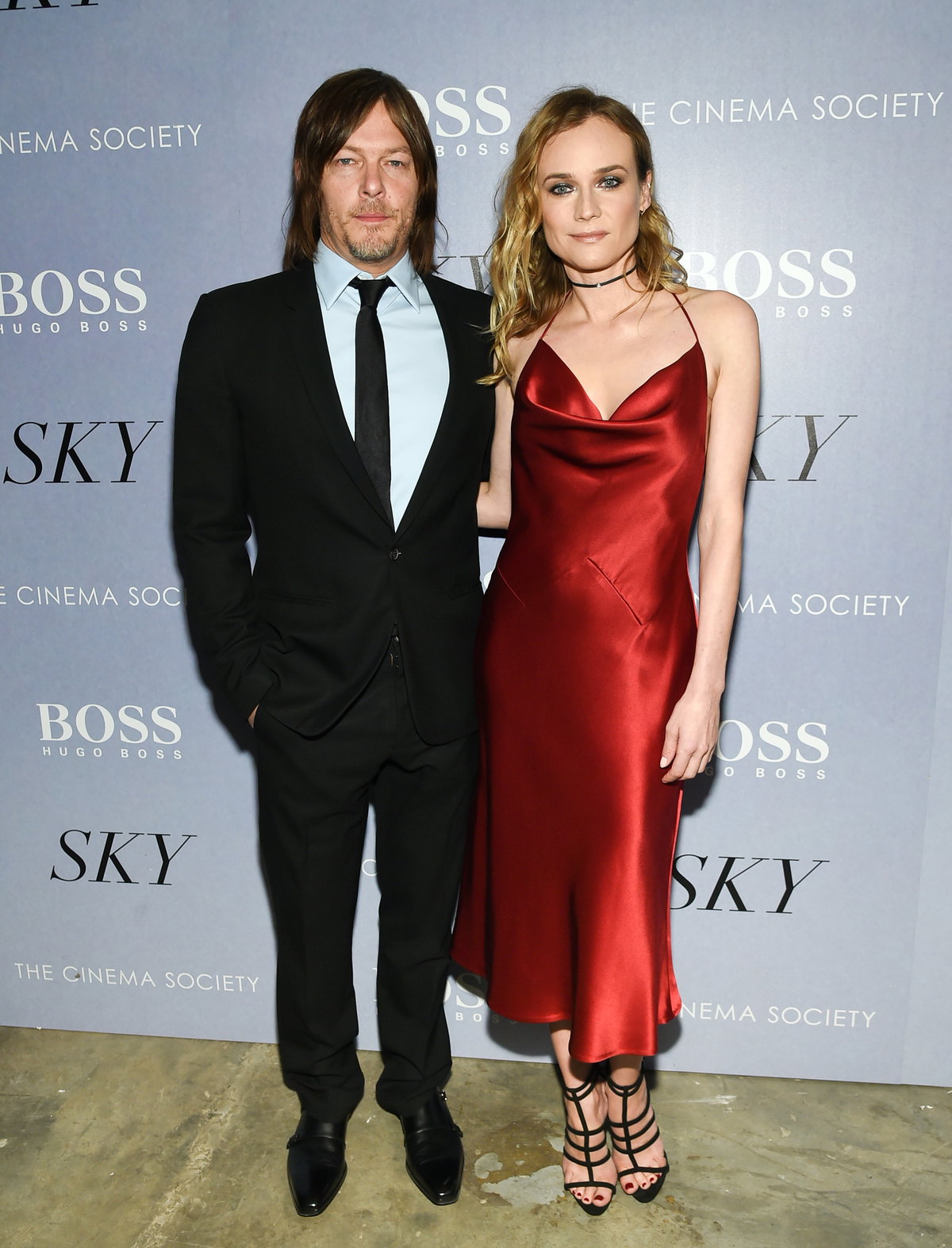 Norman Reedus und Diane Kruger posieren zusammen