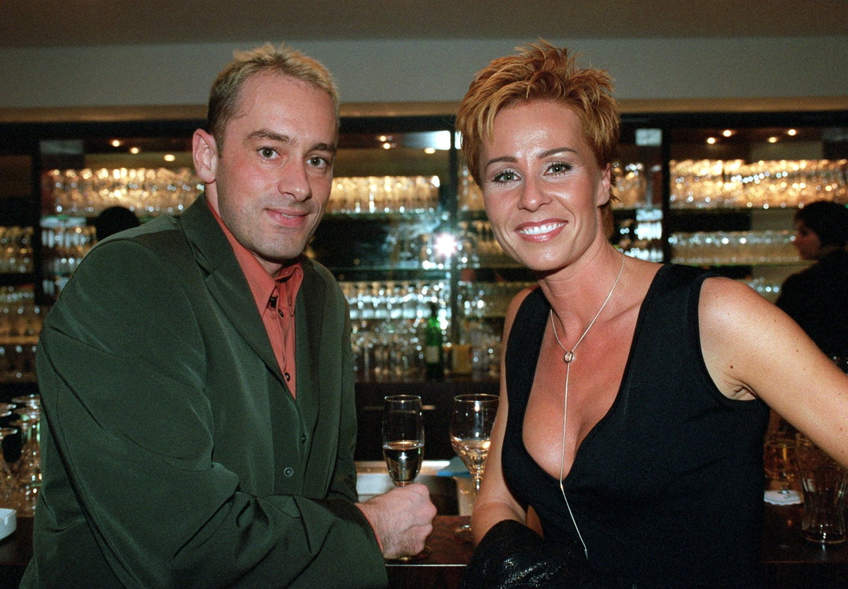 Sonja Zietlow im Dezember 2001 mit ihrem zukünftigen Ehemann Jens Oliver Haas