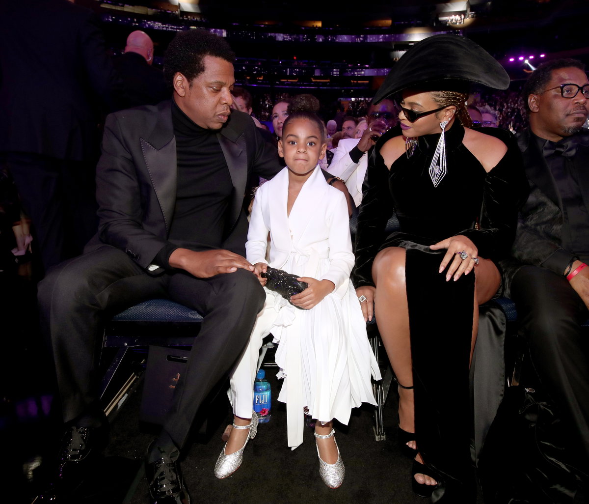 Jay-Z und Beyonce mit Blue Ivy bei den Grammys