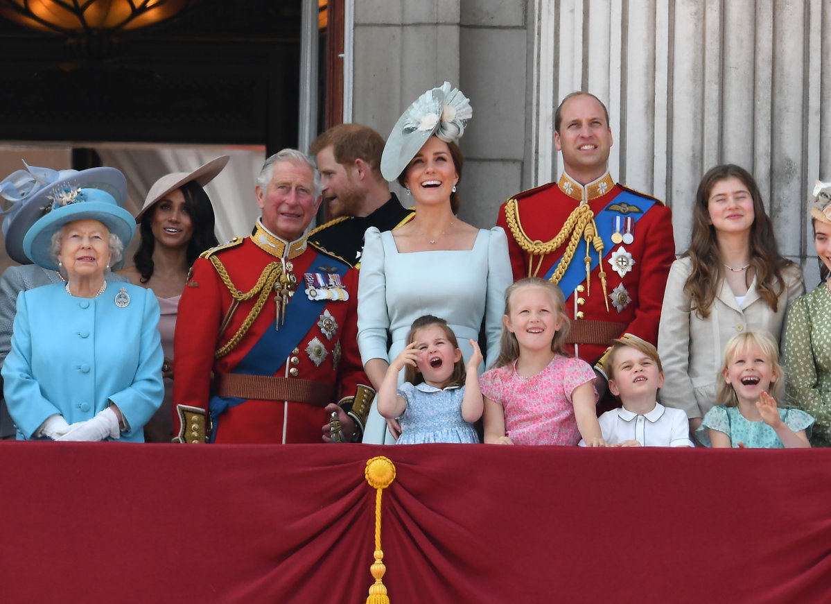 Royals auf dem Balkon, Trooping the Colour