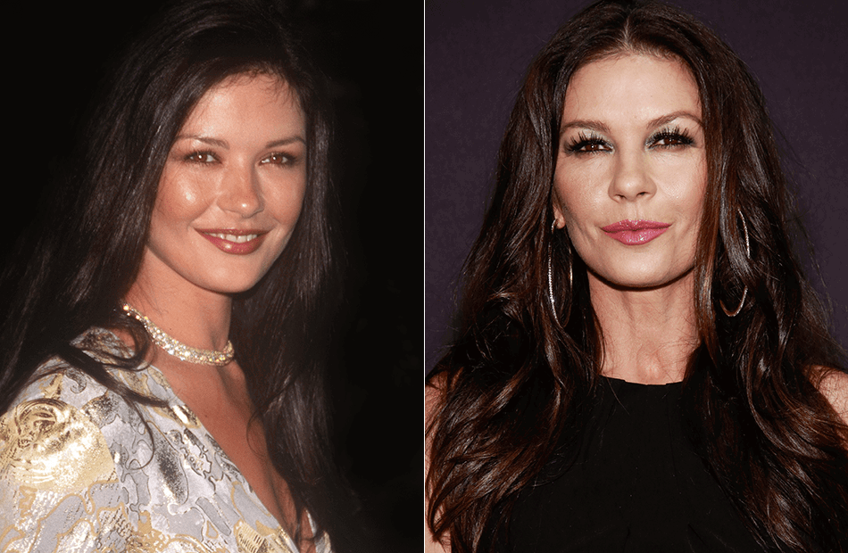 Catherine Zeta-Jones früher und heute