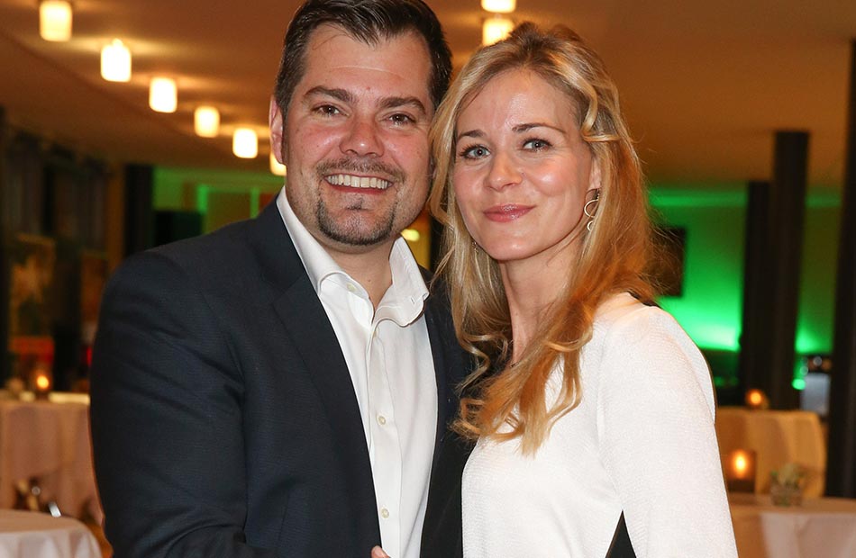 Daniel Fehlow und Jessica Ginkel strahlen
