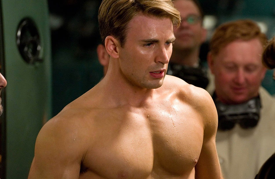 Chris Evans oberkörperfrei