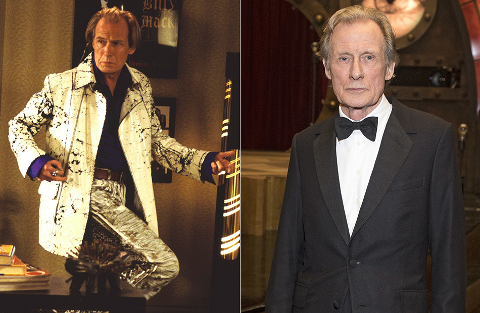 "Tatsächlich ... Liebe": Bill Nighy (Billy Mack) früher und heute
