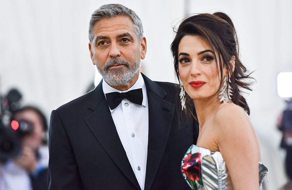 George Clooney und seine Frau Amal.
