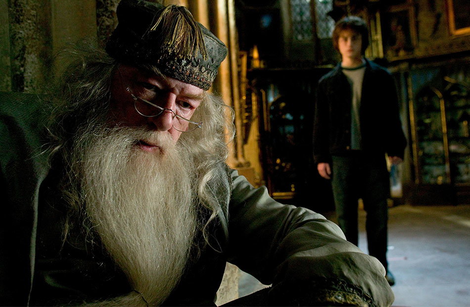 Michael Gambon als Dumbledore in "Harry Potter"