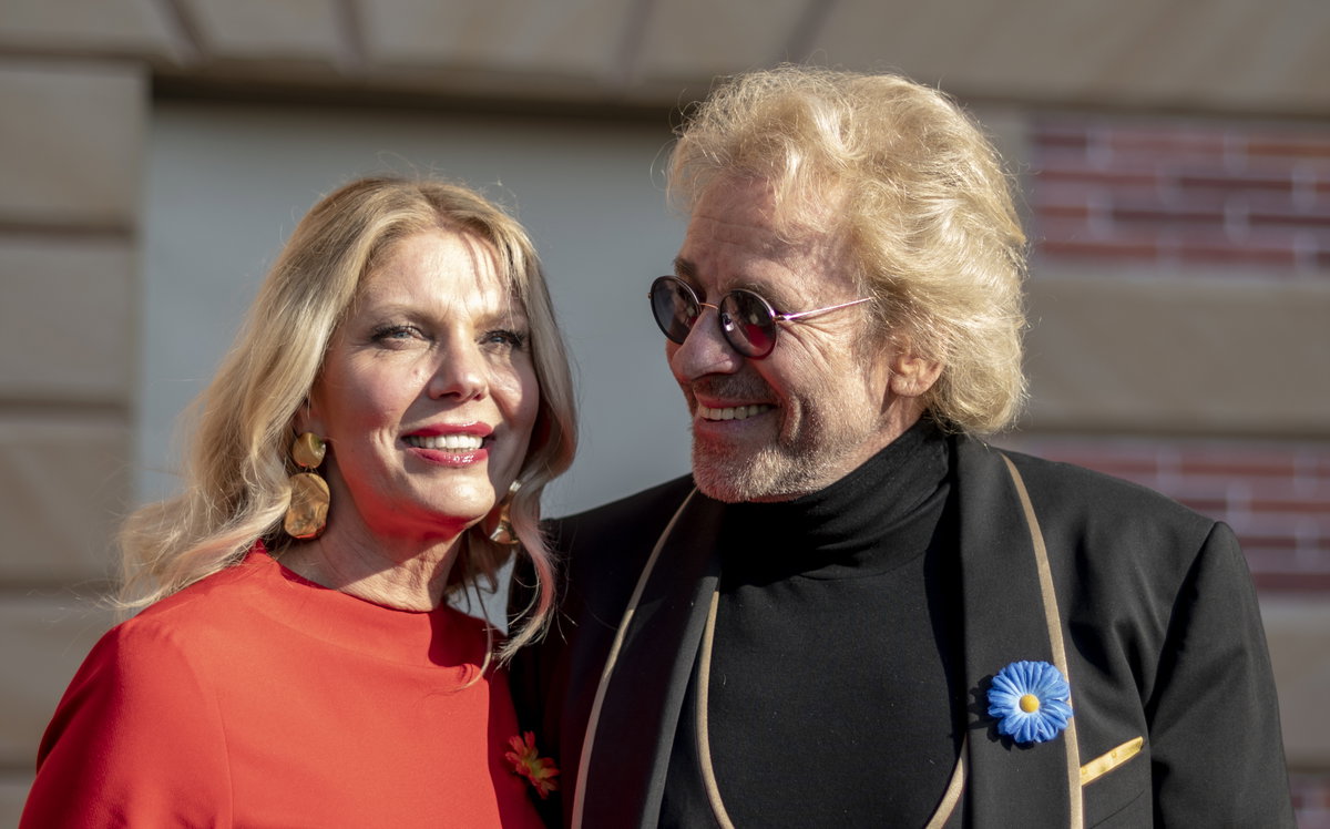 Katina Mross und Thomas Gottschalk glücklich