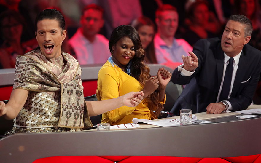 Jorge González, Motsi Mabuse & Joachim Llambi bei "Let's Dance"