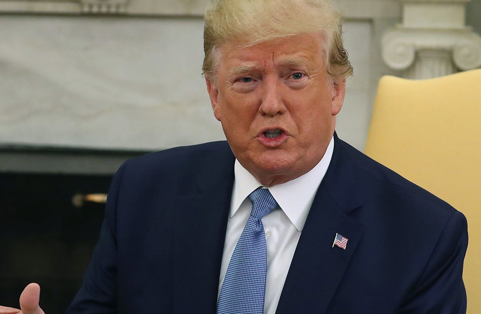 Donald Trump guckt wütend