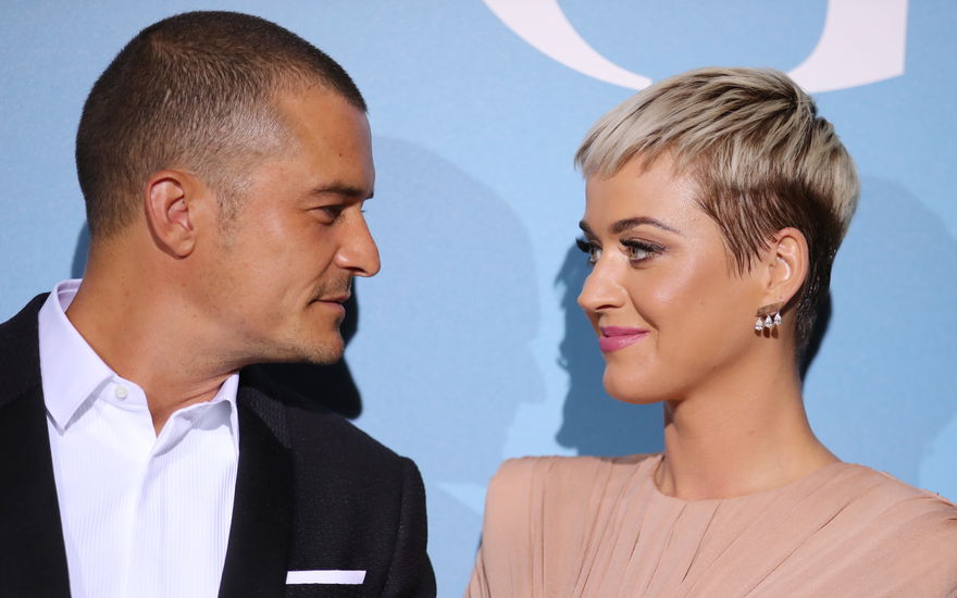 Orlando Bloom und Katy Perry gucken sich an