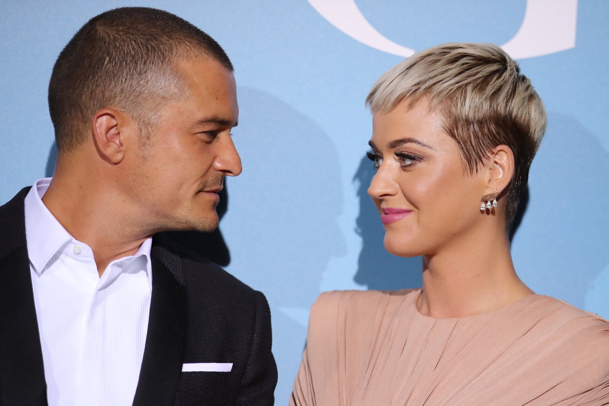 Orlando Bloom und Katy Perry gucken sich an