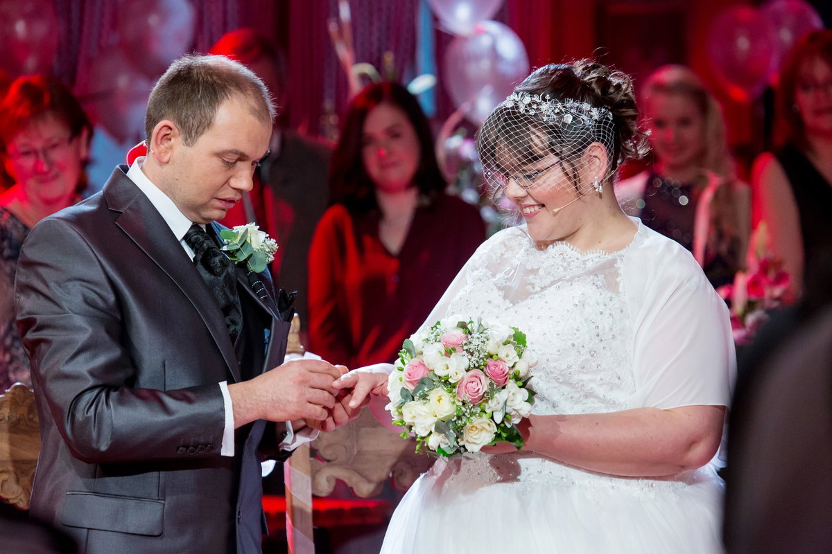 Das "Bauer sucht Frau"-Paar Martin und Jenny bei ihrer Hochzeit